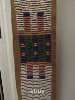 Vintage Sioux Beaded Blanket strip