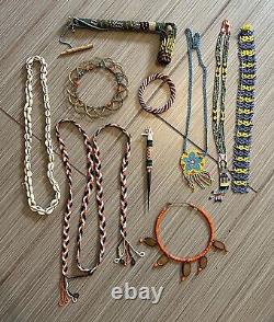 Vintage native american beadwork lot of 10
