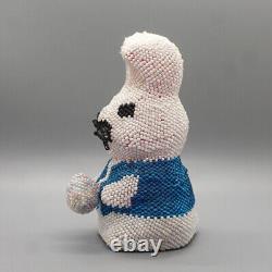 Zuni-Beaded Bunny with Easter Egg by Leatrice Cellicion-Native American Beadwork
